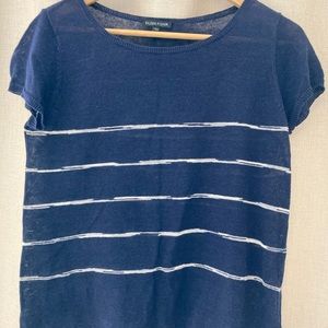 Eileen Fisher Stripe Linen Top Size XS
